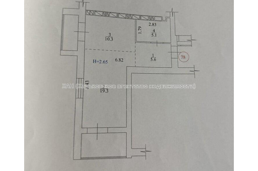 Продам квартиру, Героев Харькова просп. , 1 кім., 48.10 м², без внутренних работ 
