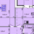 Продам квартиру, Валентиновская ул. , 1 кім., 40 м², без внутренних работ 