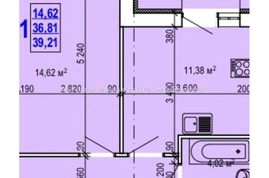 Продам квартиру, Валентиновская ул. , 1 кім., 40 м², без внутренних работ 