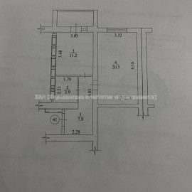 Продам квартиру, Лисаветинская ул. , 1 кім., 45.50 м², без внутренних работ