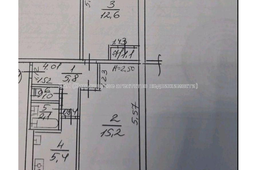 Продам квартиру, Садовый проезд , 2 кім., 44 м², без ремонта 