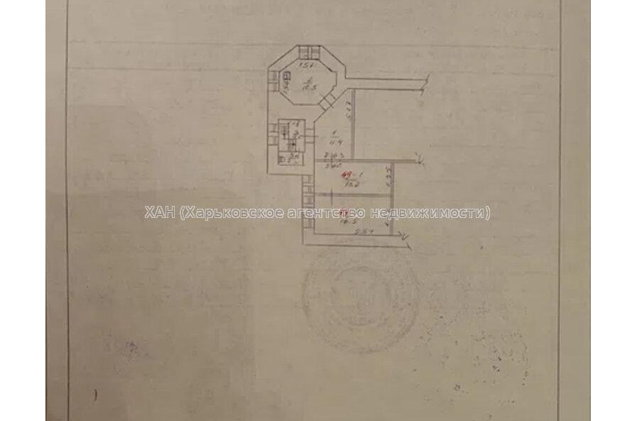 Продам квартиру, Садовый проезд , 2 кім., 44 м², без ремонта 
