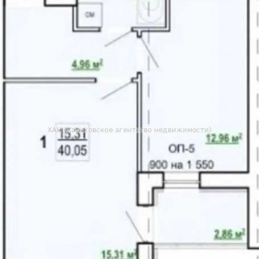 Продам квартиру, Шевченко ул. , 1 кім., 40.50 м², без внутренних работ 