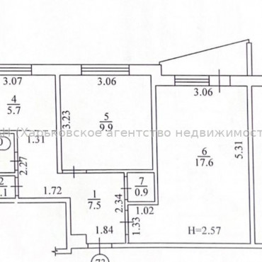 Продам квартиру, Салтовское шоссе , 2 кім., 46 м², без ремонта 
