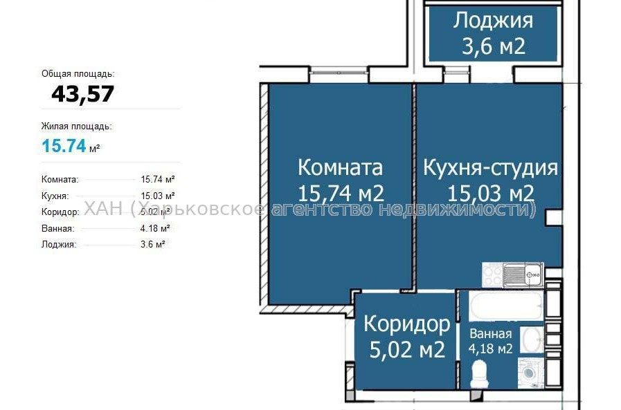Продам квартиру, Шевченковский пер. , 2  ком., 44 м², евроремонт 