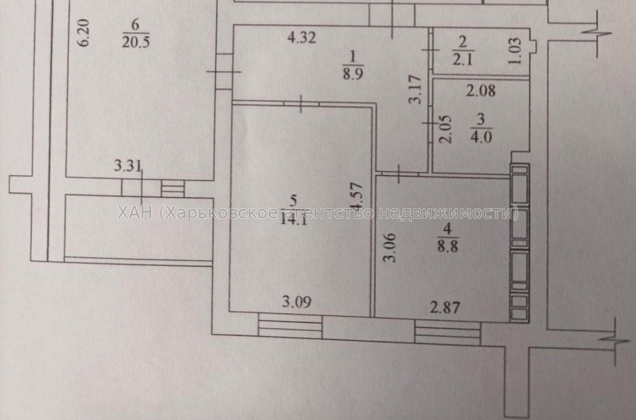 Продам квартиру, Лисаветинская ул. , 2  ком., 60 м², без внутренних работ 