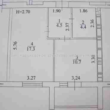 Продам квартиру, Мира ул. , 1  ком., 40 м², без внутренних работ 