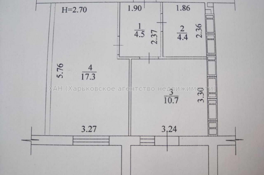 Продам квартиру, Мира ул. , 1  ком., 40 м², без внутренних работ 