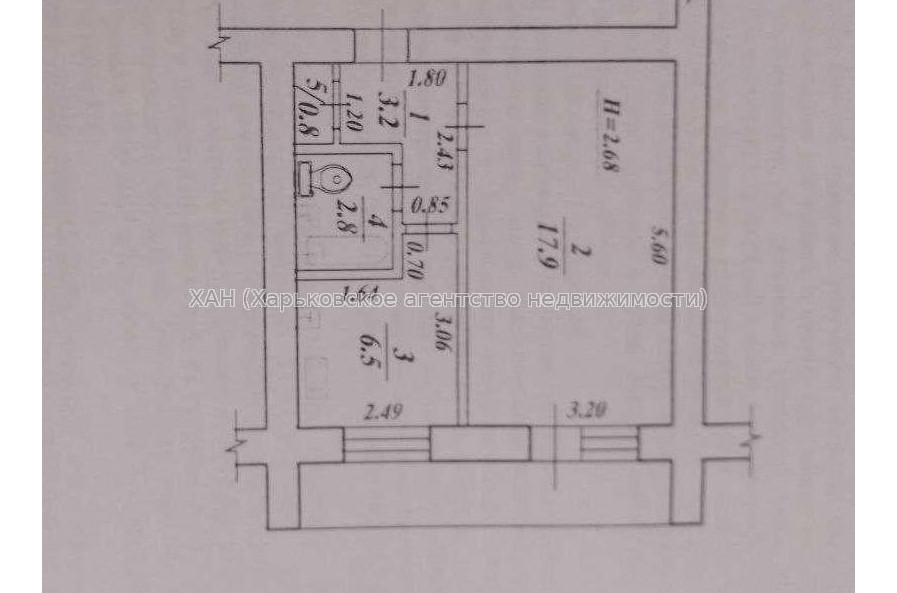Продам квартиру, Зерновая ул. , 1  ком., 34 м², косметический ремонт 