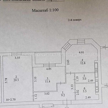 Продам квартиру, Профессорская ул. , 2 кім., 67 м², без отделочных работ 