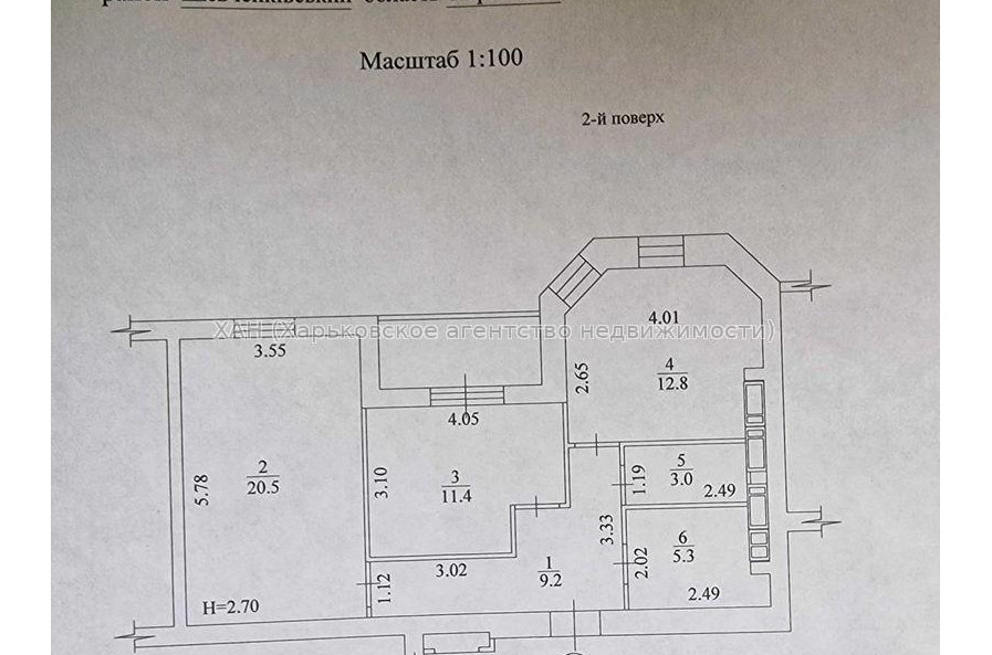 Продам квартиру, Профессорская ул. , 2 кім., 67 м², без отделочных работ 