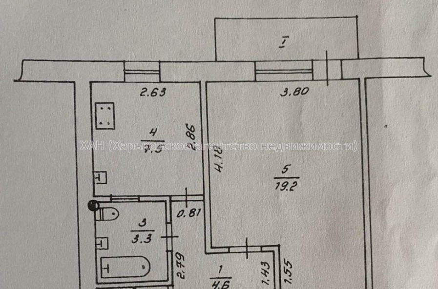 Продам квартиру, Курчатова просп. , 1 кім., 37 м², косметический ремонт 