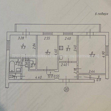 Продам квартиру, Павла Тычины ул. , 23 , 3 кім., 65.80 м², советский ремонт 