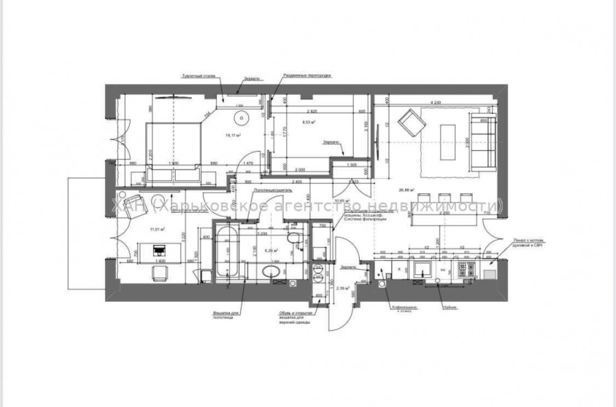 Продам квартиру, Профессорская ул. , 2 кім., 83.10 м², без отделочных работ 