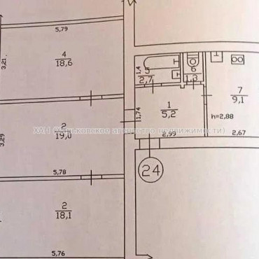 Продам квартиру, Героев Харькова просп. , 3 кім., 75 м², косметический ремонт 