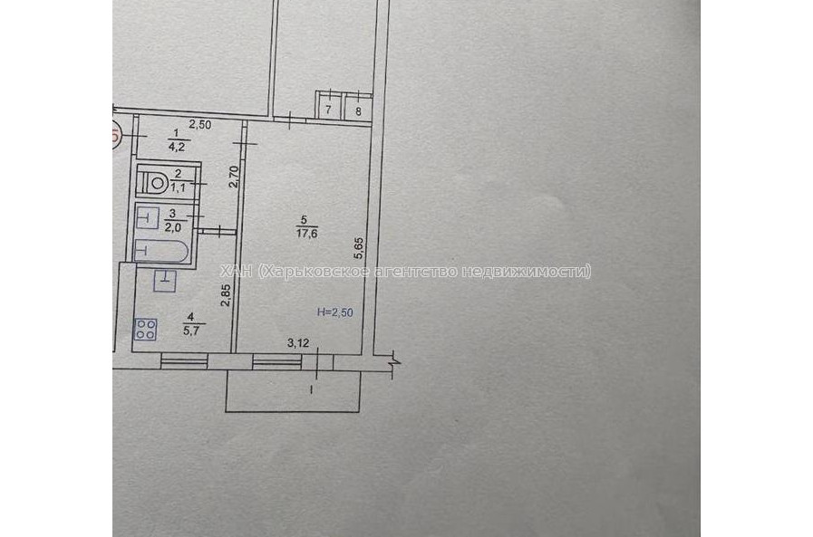 Продам квартиру, Тракторостроителей просп. , 2  ком., 44.70 м², косметический ремонт 