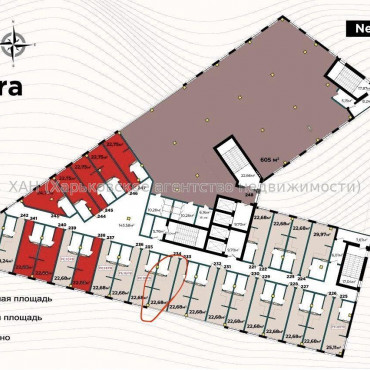 Продам квартиру, Чигирина ул. , 1  ком., 22.68 м², без внутренних работ 