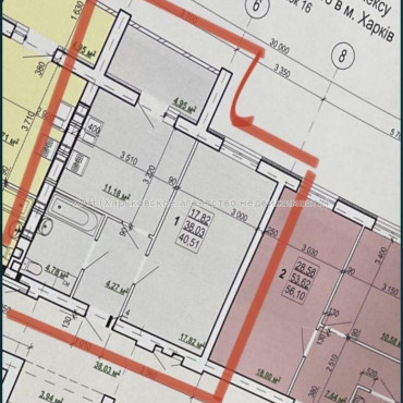 Продам квартиру, Шевченковский пер. , 1  ком., 41 м², без внутренних работ 