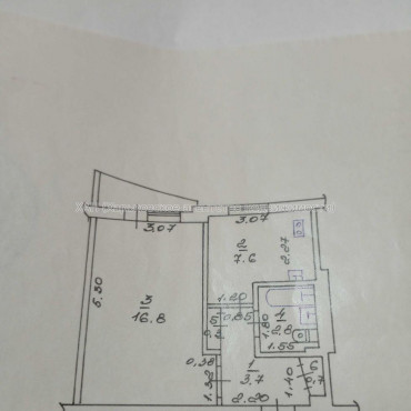 Продам квартиру, Юбилейный просп. , 1 кім., 32.70 м², советский ремонт 
