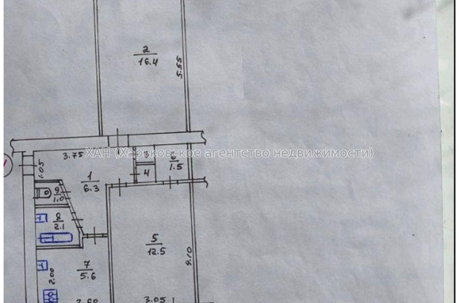 Продам квартиру, Ферганская ул. , 2 кім., 47 м², советский ремонт 
