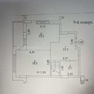 Продам квартиру, Льва Ландау просп. , 3  ком., 103.40 м², без внутренних работ 