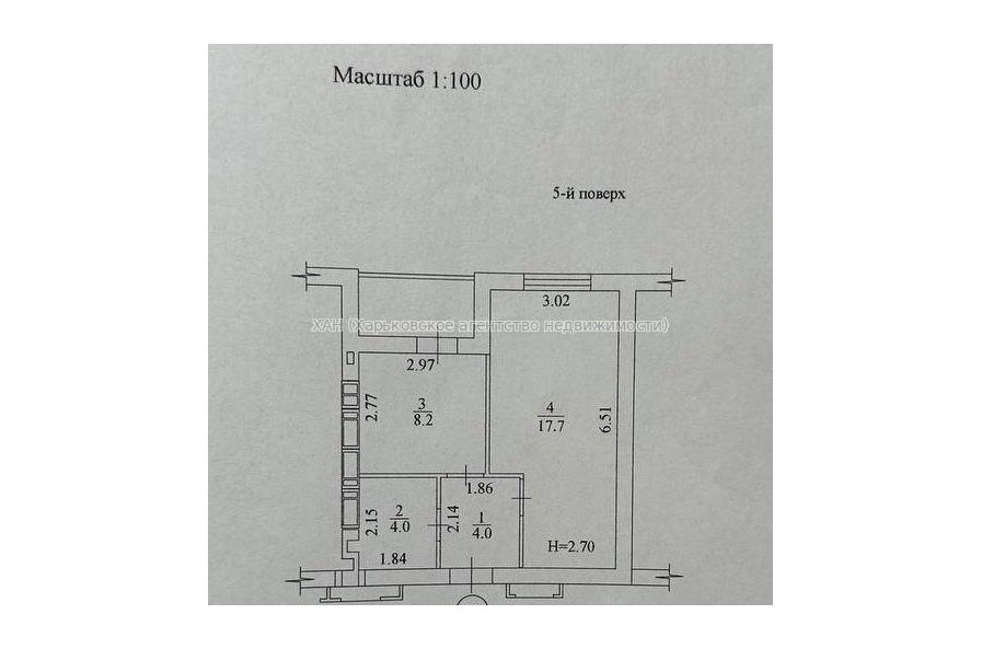 Продам квартиру, Шевченко ул. , 1  ком., 36.90 м², без внутренних работ 