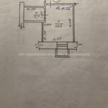 Продам квартиру, Аэрокосмический пр. , 1  ком., 16.40 м², капитальный ремонт 