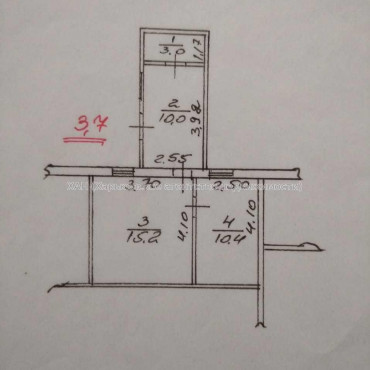 Продам квартиру, Конотопская ул. , 2  ком., 39 м², косметический ремонт 