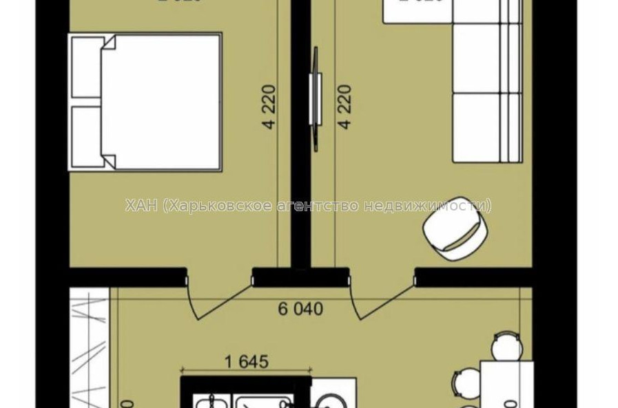 Продам квартиру, Героев Харькова просп. , 2 кім., 45 м², без внутренних работ 