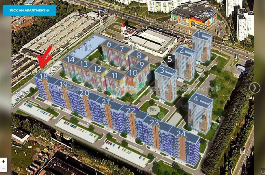 Продам квартиру, Гвардейцев Широнинцев ул. , 1 кім., 44.15 м², без внутренних работ 