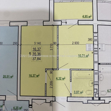 Продам квартиру, Шевченковский пер. , 1  ком., 38 м², без отделочных работ 