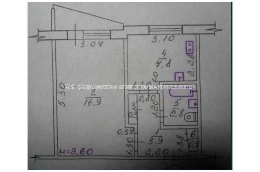 Продам квартиру, Гвардейцев Широнинцев ул. , 1 кім., 33 м², советский ремонт 