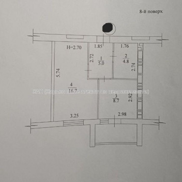Продам квартиру, Домостроительная ул. , 13 , 1 кім., 37 м², евроремонт 