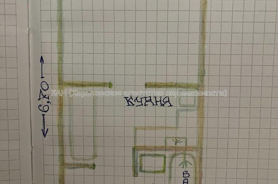 Продам квартиру, Авиахимическая ул. , 7 , 1 кім., 20.70 м², частичный ремонт 