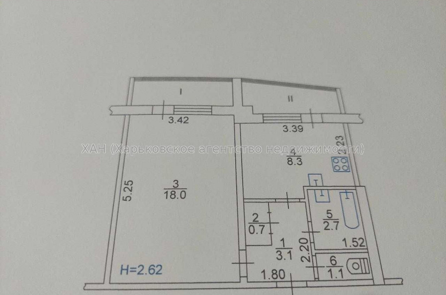 Продам квартиру, Гвардейцев Широнинцев ул. , 1 кім., 38 м², косметический ремонт 