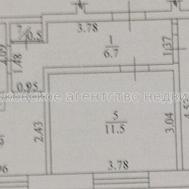 Продам квартиру, Данилевского ул. , 2  ком., 47 м², без ремонта 