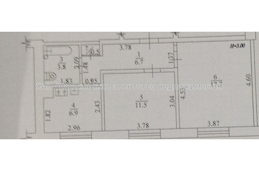 Продам квартиру, Данилевского ул. , 2  ком., 47 м², без ремонта 