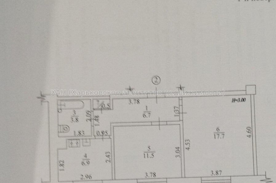 Продам квартиру, Данилевского ул. , 2  ком., 47 м², без ремонта 