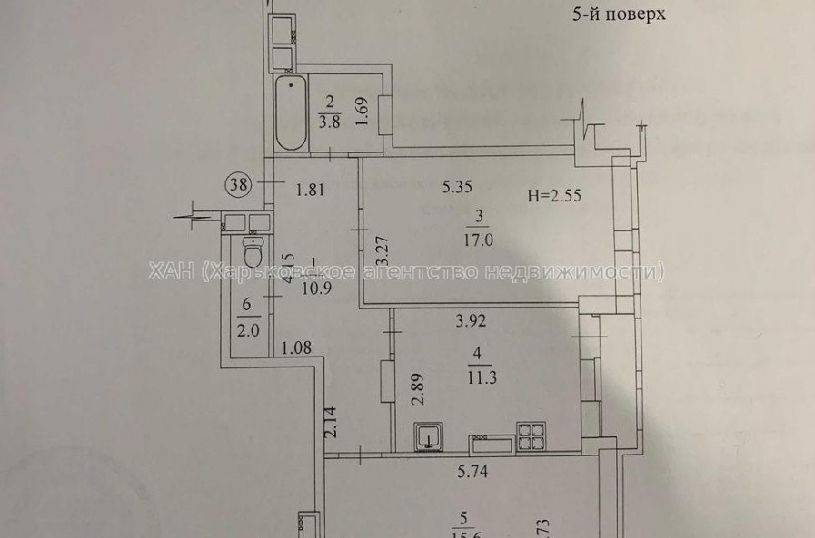 Продам квартиру, Гвардейцев Широнинцев ул. , 2 кім., 62.60 м², без внутренних работ 