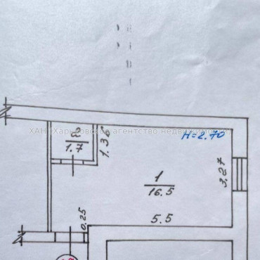 Продам квартиру, Москалёвская ул. , 1 кім., 19 м², косметический ремонт 