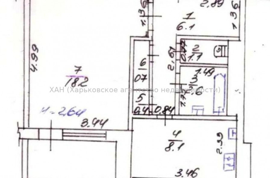 Продам квартиру, Ахсарова Энвера ул. , 1  ком., 39 м², без ремонта 