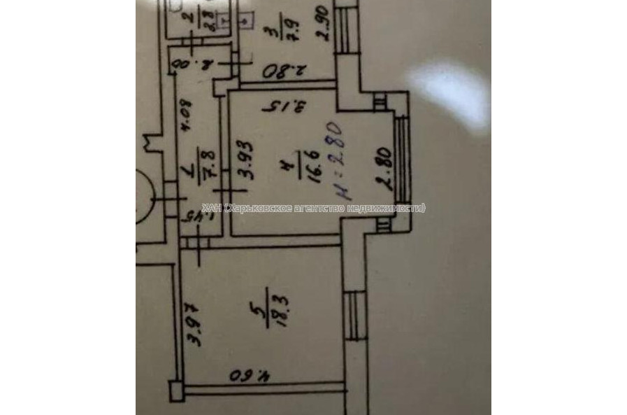 Продам квартиру, Кацарская ул. , 2 кім., 55 м², советский ремонт 