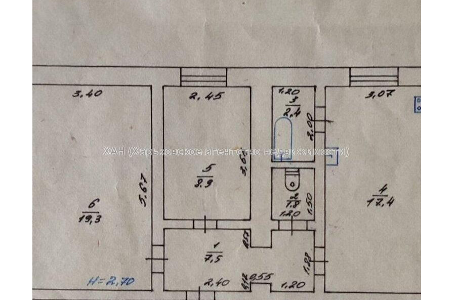 Продам квартиру, Александра Лавренко ул. , 2 кім., 57.30 м², без отделочных работ 