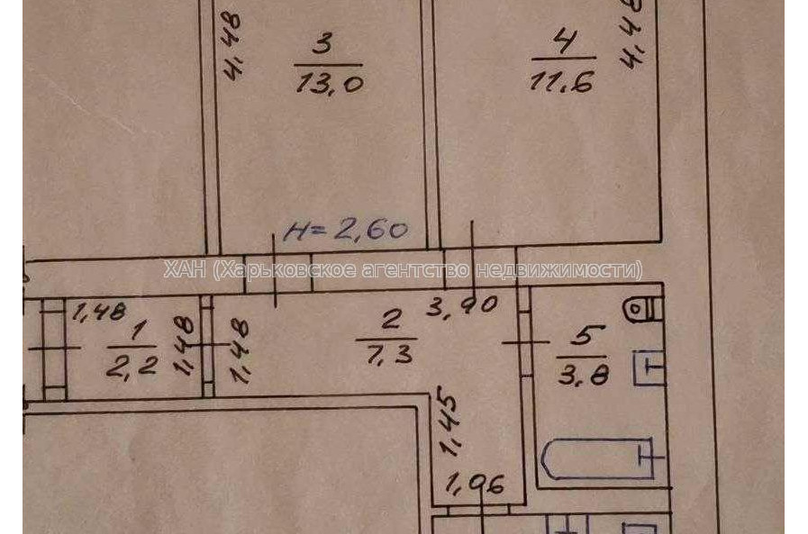 Продам квартиру, Деревянко ул. , 2  ком., 50 м², косметический ремонт 
