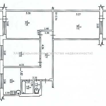 Продам квартиру, Гвардейцев Широнинцев ул. , 3 кім., 67 м², без отделочных работ 