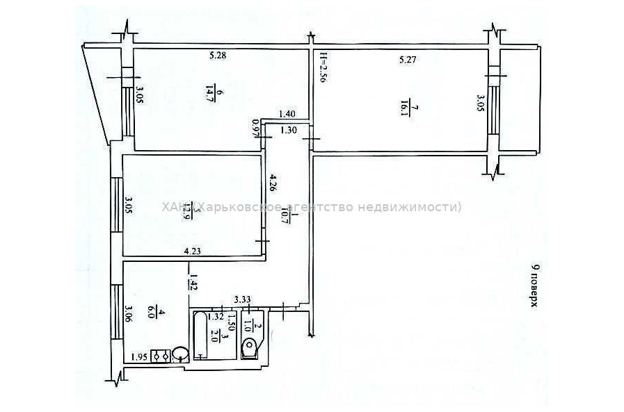 Продам квартиру, Гвардейцев Широнинцев ул. , 3 кім., 67 м², без отделочных работ 