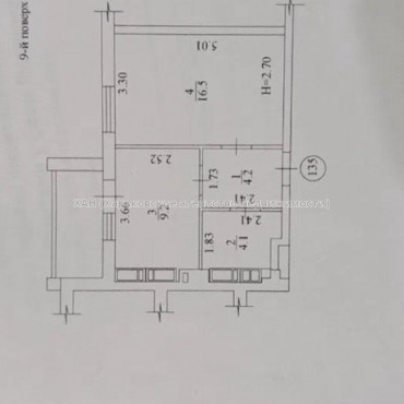 Продам квартиру, Мира ул. , 1 кім., 35 м², без внутренних работ 