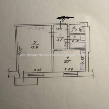 Продам квартиру, Победы просп. , 1  ком., 25.70 м², капитальный ремонт 