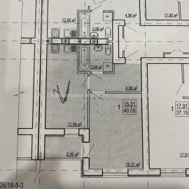 Продам квартиру, Шевченко ул. , 1  ком., 40 м², без ремонта