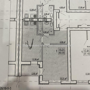 Продам квартиру, Шевченко ул. , 1  ком., 40 м², без ремонта 